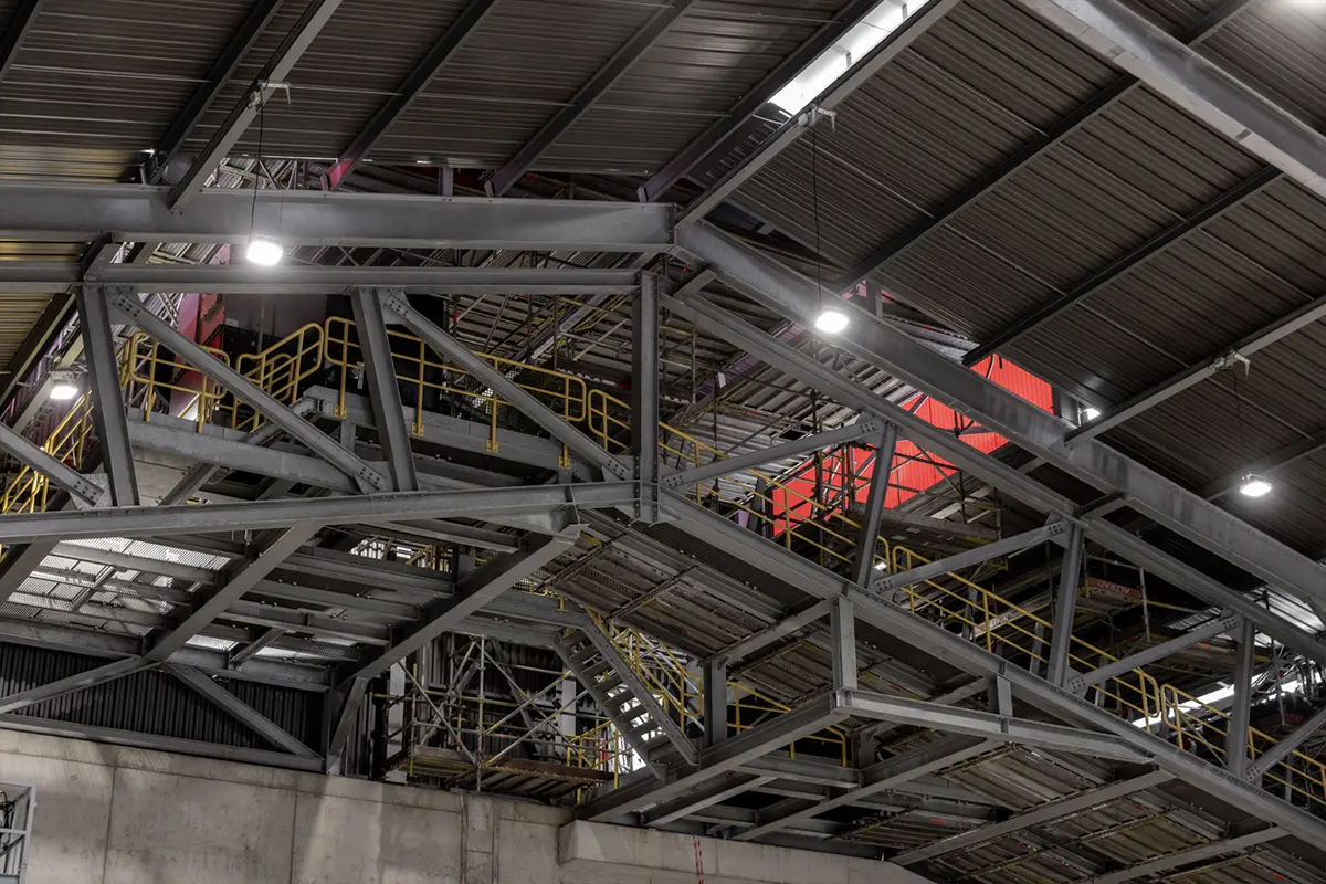 AVR tijdelijke stroomcentrale staalconstructies 11