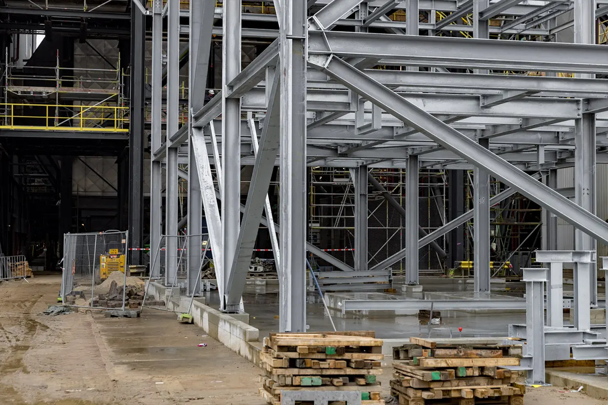 AVR tijdelijke stroomcentrale staalconstructies 13